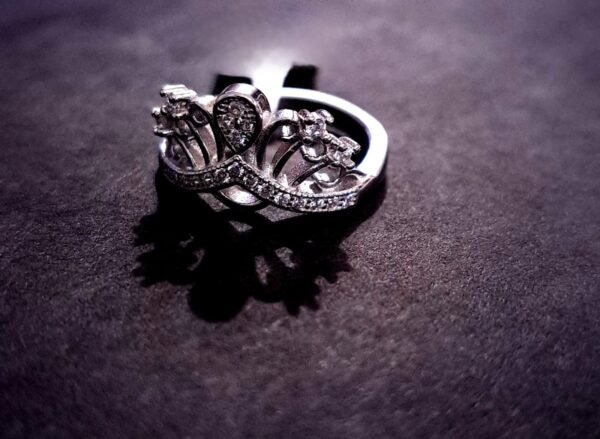 925 Sterling Silver Princess Crown Ring - Image 2