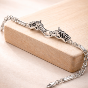 Sterling Silver 925 Horse Head Bracelet